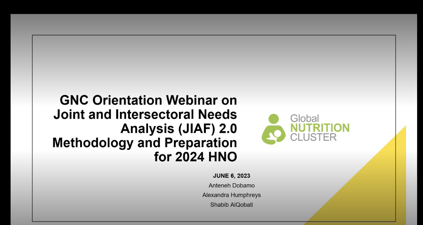 Webinar: JIAF 2.0 Methodology & Preparation for 2024 HNO