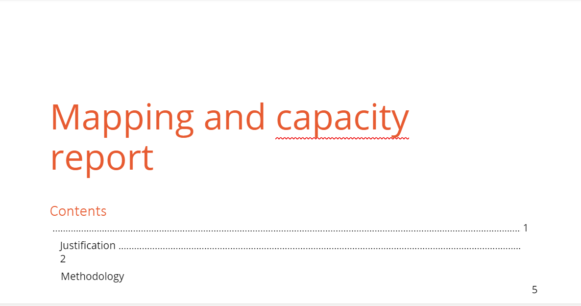 Mozambique MAMI Capacity Mapping report