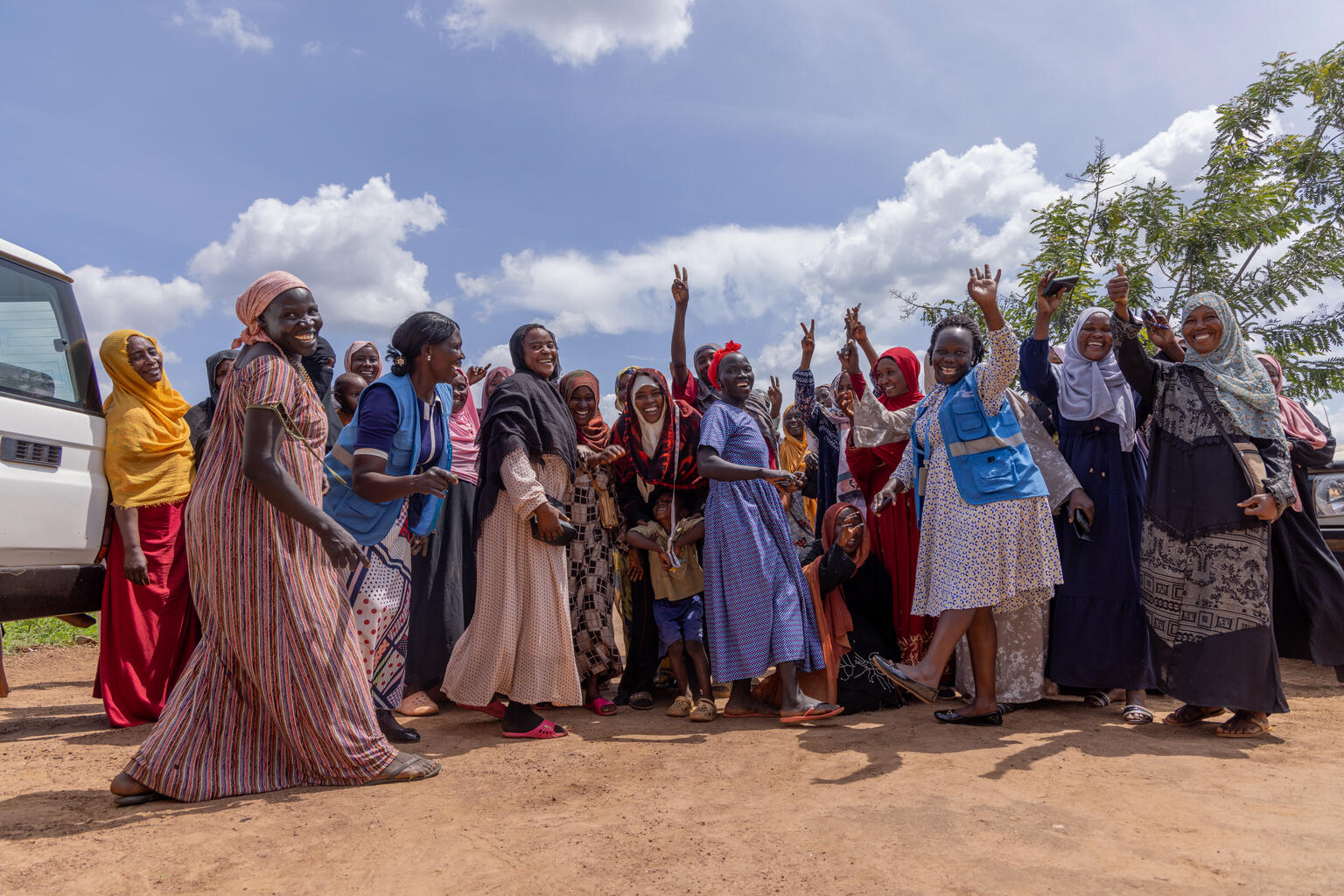 A women and girls' safe space in Kiryandongo refugee settlement in Uganda