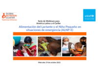 Apoyo a la alimentación complementaria en situaciones de emergencia (niños y niñas de 6 a 23 meses) presentación