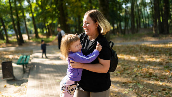 Woman and child